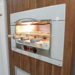 Churrasqueira de Embutir a Gás Glp 4 Espetos Rotativos 220v Branco Titanium - 3