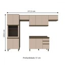 Ver imagem 4 de Cozinha Completa Connect 12 Portas 2 Gavetas 100% Mdf Duna/cristal - Henn
