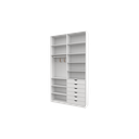 Ver imagem 1 de Armário Arara Gaveta Verônica M16 100% Mdf Sapato Roupa Vetorial Móveis Branco