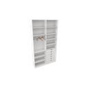 Ver imagem 5 de Armário Arara Gaveta Verônica M16 100% Mdf Sapato Roupa Vetorial Móveis Branco