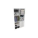 Ver imagem 3 de Armário Arara Gaveta Verônica M16 100% Mdf Sapato Roupa Vetorial Móveis Branco