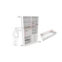 Ver imagem 2 de Armário Arara Gaveta Verônica M16 100% Mdf Sapato Roupa Vetorial Móveis Branco
