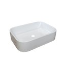 Ver imagem 4 de Cuba Pia para Banheiro Lavabo Apoio Sobrepor Luna Bancada :branco