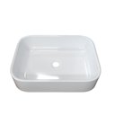 Ver imagem 3 de Cuba Pia para Banheiro Lavabo Apoio Sobrepor Luna Bancada :branco