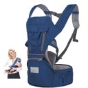 Ver imagem 1 de Canguru Carregador Bebe Criança Passeio Viagem Bolso Alça Ergonomico Ajustavel Macio Confortavel Seg