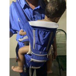 Canguru Carregador Bebe Criança Passeio Viagem Bolso Alça Ergonomico Ajustavel Macio Confortavel Seg - 13