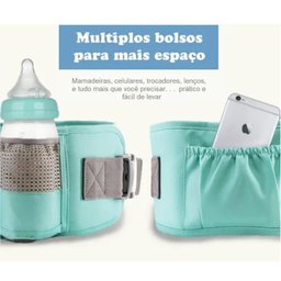 Canguru Carregador Bebe Criança Passeio Viagem Bolso Alça Ergonomico Ajustavel Macio Confortavel Seg - 8