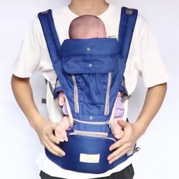 Canguru Carregador Bebe Criança Passeio Viagem Bolso Alça Ergonomico Ajustavel Macio Confortavel Seg - 12