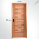 Ver imagem 2 de Kit Porta Pronta Maciça de Eucalipto 214x89x14cm PM96 Abertura Direita Cruzeiro Portas