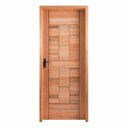 Ver imagem 1 de Kit Porta Pronta Maciça de Eucalipto 214x89x14cm PM96 Abertura Direita Cruzeiro Portas