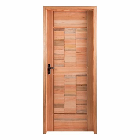 Kit Porta Pronta Maciça de Eucalipto 214x89x14cm PM96 Abertura Direita Cruzeiro Portas