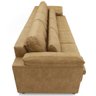 Sofá Retrátil para Sala de Estar 6 Lugares 414cm Riza S03 Couro Soft Bege - Lyam Decor - 13