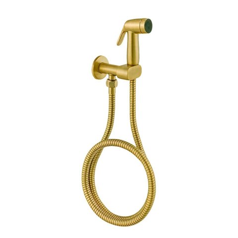 Ducha Higiênica para Banheiro com Acabamento Dourado Escovado - Dp6010 Drop Metais