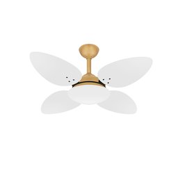 Ventilador Teto 4 Pás Mdf Branca Quarto Pétalo Ventax 220v - 1