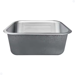 Tanque Lavanderia Aço Inox Escovado 55x45 com Válvula - 7