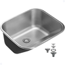 Tanque Lavanderia Aço Inox Escovado 55x45 com Válvula - 10