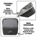 Ver imagem 7 de Tanque Lavanderia Aço Inox Escovado 55x45 com Válvula