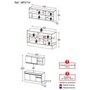 Ver imagem 4 de Armário De Cozinha Compacta Mp2114.964 Branco/preto