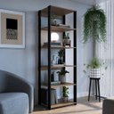 Ver imagem 2 de Guarda Roupa Closet Modulado 60x45x183cm com 6 Prateleiras ProDecor em MDP Montana e Preto