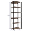 Ver imagem 3 de Guarda Roupa Closet Modulado 60x45x183cm com 6 Prateleiras ProDecor em MDP Montana e Preto