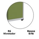 Ver mais imagens de Armário de Aço 2 Portas com Chave 4 Prateleiras AP402 Cinza/Verde Miró