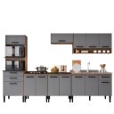 Ver imagem 2 de Cozinha Modulada 6 Peças Ana Freijó Cinza Megasul