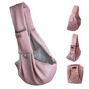 Ver imagem 1 de Bolsa de Transporte Canguru Pet Gato Cao Animal Malha Respiravel Tira de Ombro Tecido Confortavel Re