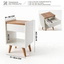 Ver imagem 6 de Mesa de Cabeceira Retrô Luxo Easy Premium Byhouse
