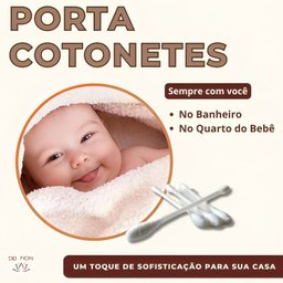 Porta Cotonetes Tampa de Bambu Suporte Organizador Higiênico Hastes Flexiveis Algodão Banheiro Casa - 7