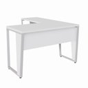 Ver imagem 4 de Mesa Escrivaninha em L F5 Office Industrial MDP 120cm Cinza F5 Office