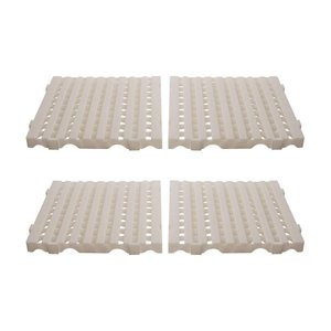 Kit - Estrado Plástico (4 Un = 1m²) 4,5x50x50 Natural - Della Plast