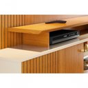 Ver imagem 3 de Rack Ares para TV até 75" 160cm MDP e MDF Cinamomo Off White Madetec Móveis