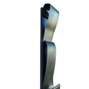 Ver imagem 3 de Decoração Escultura de Parede Abstrata em Aço Cor Verde Exclusiva no Brasil Base em MDF Preto Para S