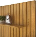 Ver imagem 5 de Conjunto com Painel Ripado e Bancada Suspensa 183cm Trento para Sala de Estar Cedro Bali DJ Móveis