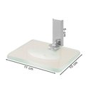 Ver imagem 2 de Saboneteira Para Banheiro Athena Quadrado Polido