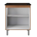 Ver imagem 2 de Balcão para Cooktop 5 Bocas com 2 Portas Elisa Savana/preto - Moblis