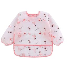 Babador Manga Longa Impermeável Blw Kit 2unds Alce Flamingo Baby Babador Blw, Babador Manga Longa, B - 3