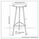 Ver imagem 7 de Kit 2 Banquetas para Balcão de Cozinha Alta Confortavel Estilo Moderno Ideal para Area Gourmet