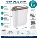 Ver imagem 2 de Porta Sabão em Pó 1kg com Dosador Plasutil Bpa Free