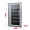 Ver imagem 7 de Porta Pivotante Lambril Miraggio com Puxador Lado Direito Elite 216x150