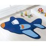 Tapete Infantil Pelúcia Aviãozinho Avião Azul Royal - 3