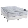 Cama Box King: Colchão Molas SuperPocket Ensacadas Ortobom Freedom Visco + Base CRC Courano Branco(1 - 1