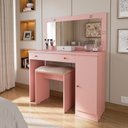 Ver imagem 1 de Penteadeira com LED 135cm x 108cm Estrela Rosa