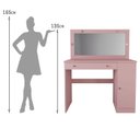 Ver imagem 6 de Penteadeira com LED 135cm x 108cm Estrela Rosa