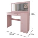 Ver imagem 3 de Penteadeira com LED 135cm x 108cm Estrela Rosa