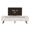 Rack para Tv até 75 Polegadas Madesa Reims 2 Portas 1 Gaveta - Branco - 7