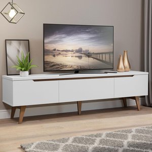 Rack para Tv até 75 Polegadas Madesa Reims 2 Portas 1 Gaveta - Branco