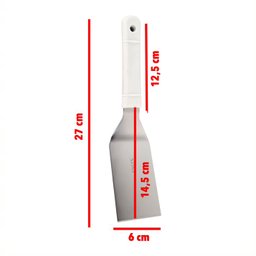 Kit 10 Espátula Curva para Chapeiro Chapa Hambúrguer Lanche Restaurante Lanchonete Profissional - 2