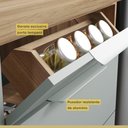 Ver mais imagens de Cozinha Modulada 100% Mdf 2 Peças Nesher Marquesa Marrom Verde