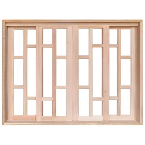 Janela de Madeira Vitro de Correr Beni Reto Padrão Cedro Batentes de 14 Cm - 1.50 (l) X 1.00 (a)